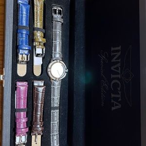 Invicta Watch Set - Angel Collection - 4 Interchangeable Bands ~ New/NWT in Box
